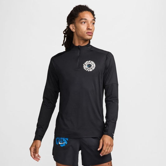 Sweat Nike Running Dri-FIT Element Run Energy - Noir/Bleu