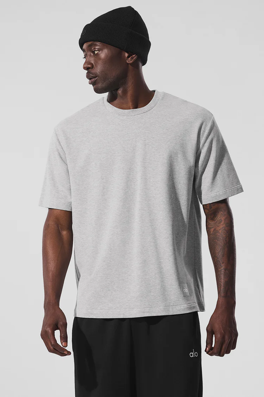 Alo Yoga Double Take Short Sleeve - Gris