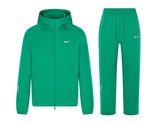 Ensemble Nike x NOCTA Tech Fleece Set – Green 🍀 (pantalon + sweat à capuche)