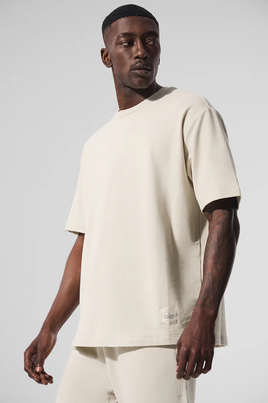 Alo Yoga Double Take Short Sleeve - Beige