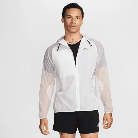 Veste Nike Trail – Blanc/Gris Translucide